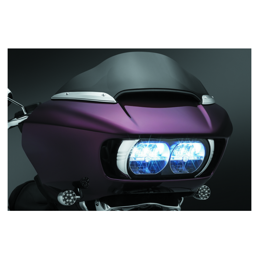 Kuryakyn 2632 Windshield Side Trims Chrome