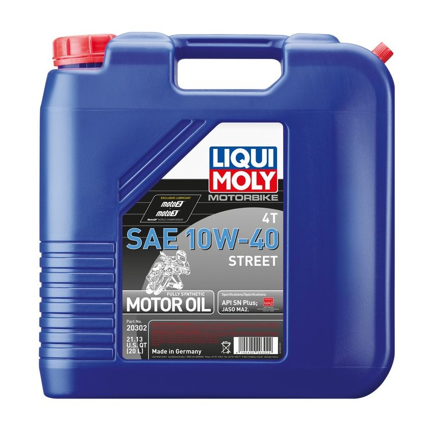LIQUI MOLY 20302 Motorbike 4T SAE 10W-40 Street