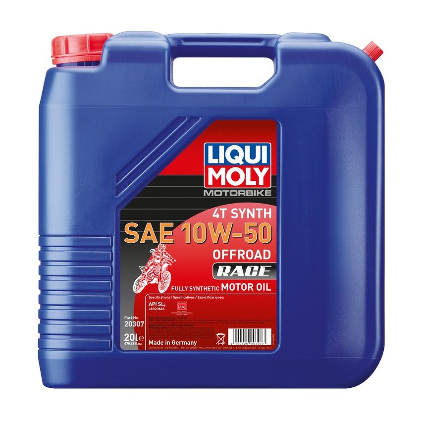 LIQUI MOLY 20307 Motorbike 4T Synth SAE 10W-50 Offroad Race