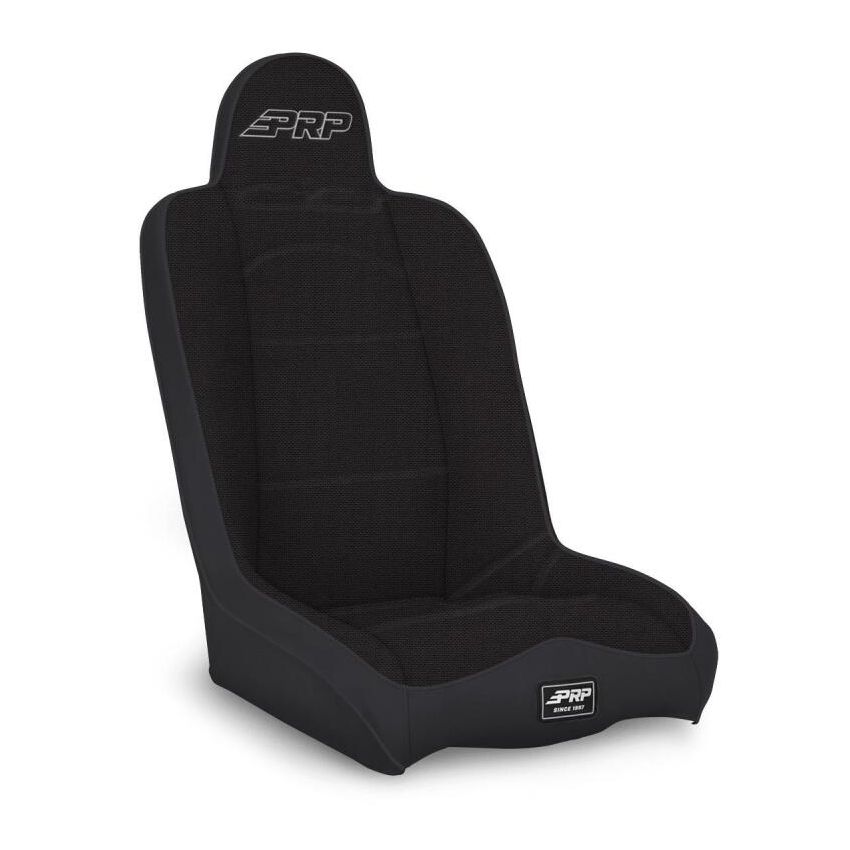 PRP Daily Driver High Back Suspension Seat (Two Neck Slots) - All Black