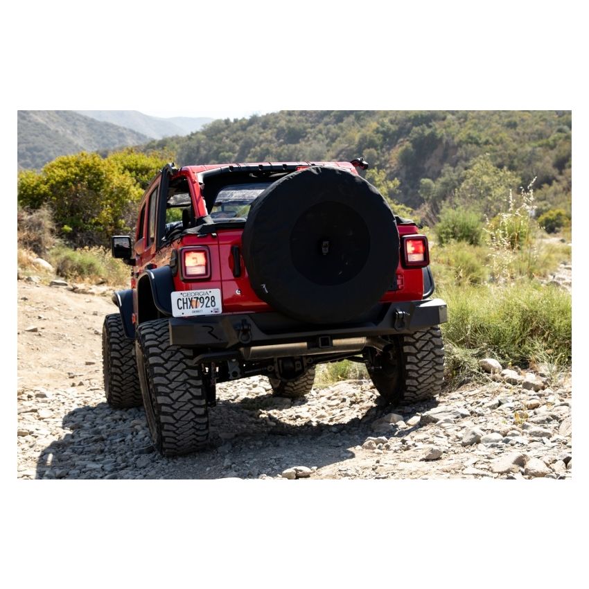 Rampage 773575 2018-2019 Jeep Wrangler(JL) Sport 2-Door Tire Cover w/Camera Slot 37in - Black