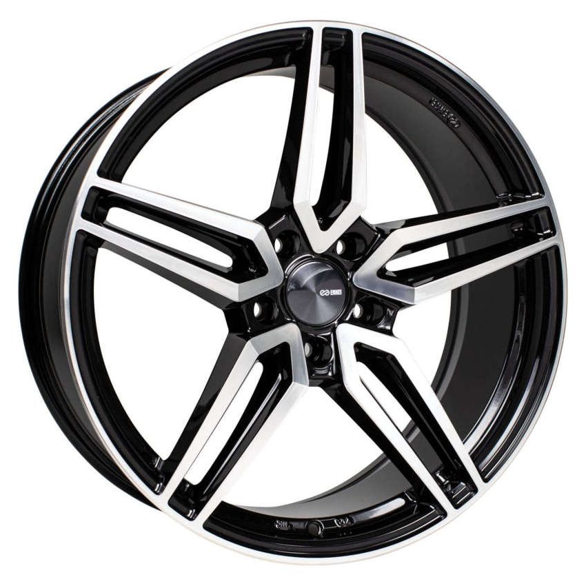 Enkei Victory 18x8 5x114.3 40mm Offset 72.6mm Bore Black Machined Wheel