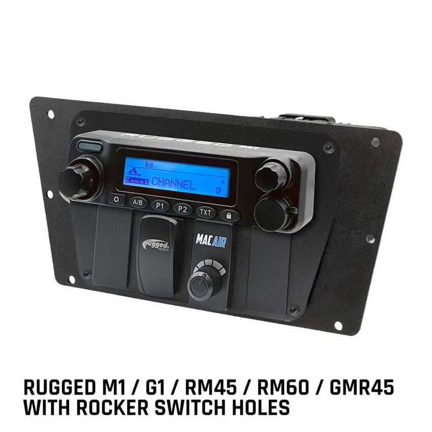 Rugged Radios MT-YXZ-MM-RS Yamaha YXZ Multi-Mount Rugged M1/G1/RM45/RM60/GMR45 with Switch Holes