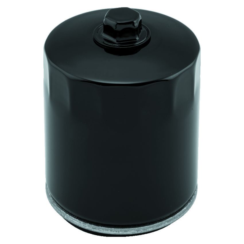 TwinPower 603615 Twin Power Twin Cam and M8 Black Oil Filter With Nut Replaces H-D 63798-99 with Backflow Valve