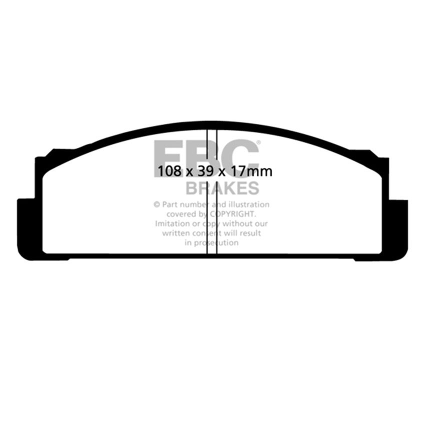 EBC DP2116 68-83 Fiat 124 1.6 Greenstuff Front Brake Pads