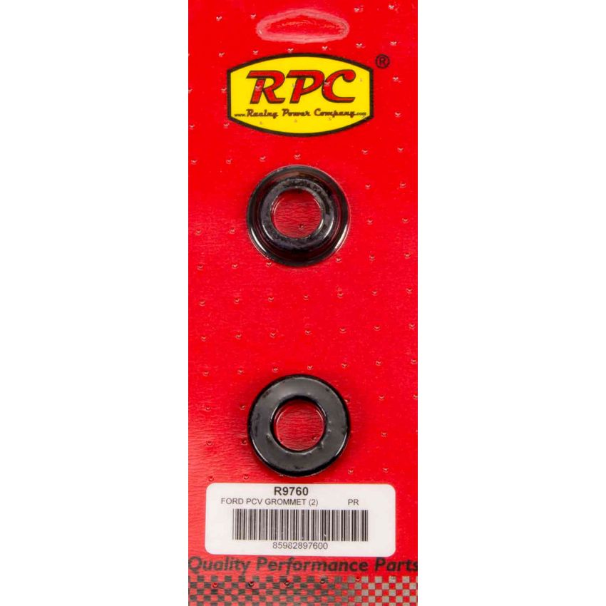 RACING POWER CO-PACKAGED RPCR9760 1 OD X 3/4 ID Steel V/C PVC Grommets 2pk