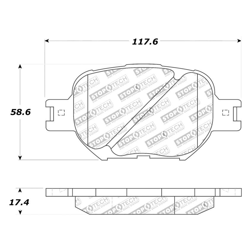 Stoptech 309.08170 Performance 05-08 Scion tC/ 01-05 Celica GT/ 00-05 Celica GT-S Front Brake Pads