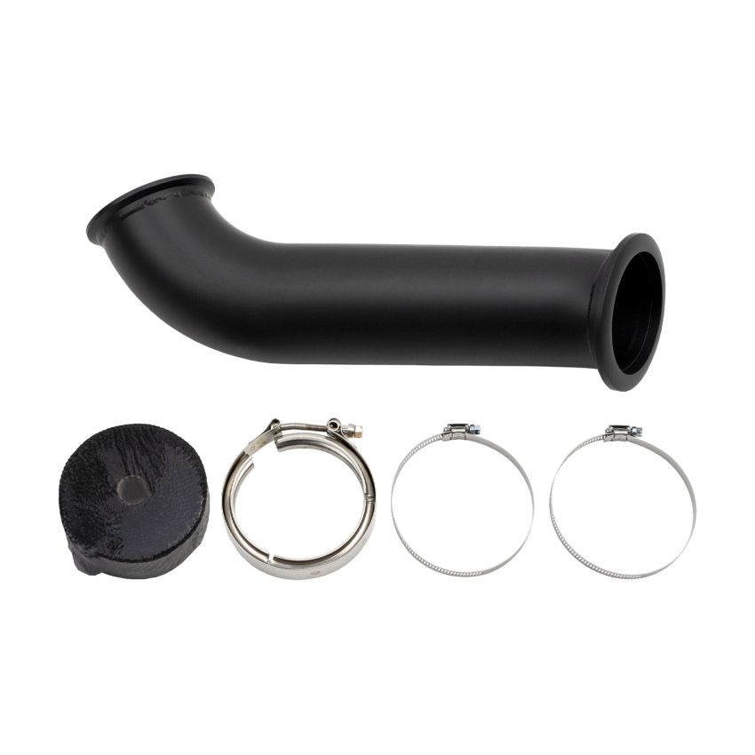 Wehrli 04-07 Dodge Ram Cummins 4in Down Pipe - w/ High Mount S400 Turbo & 2nd Gen Manifold