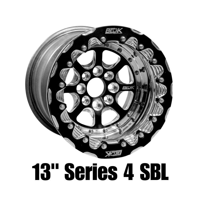 Belak Wheels 13104100S45BS-SBL Belak 13x10 / 5in BS / 4x100 BP / High Pad / Series 4 Wheel - Single Beadlock