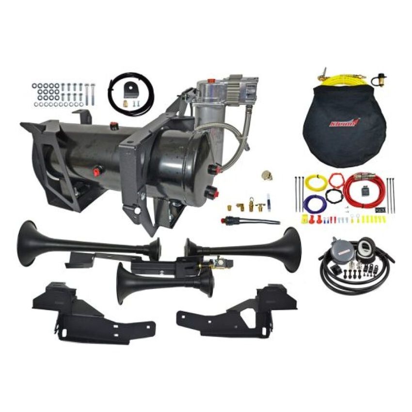 Kleinn Air Horns GMHD-230 Kleinn 07-19 Chevrolet Silverado 2500 HD/ 3500 HD Onboard Air System w/ Model 230 Horns