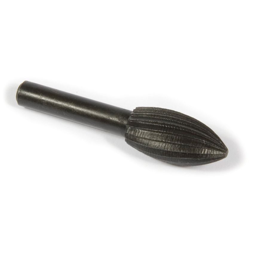 Forney 60071 Mounted File, Conical Shaped with Rounded End and 1/4-Inch Shank, 1-Inch-by-1/2-Inch