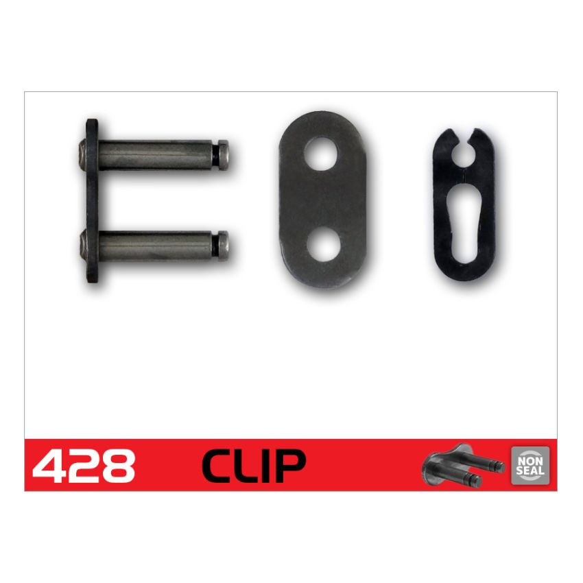 RK Chain 428-CL 428 Clip Link - Natural
