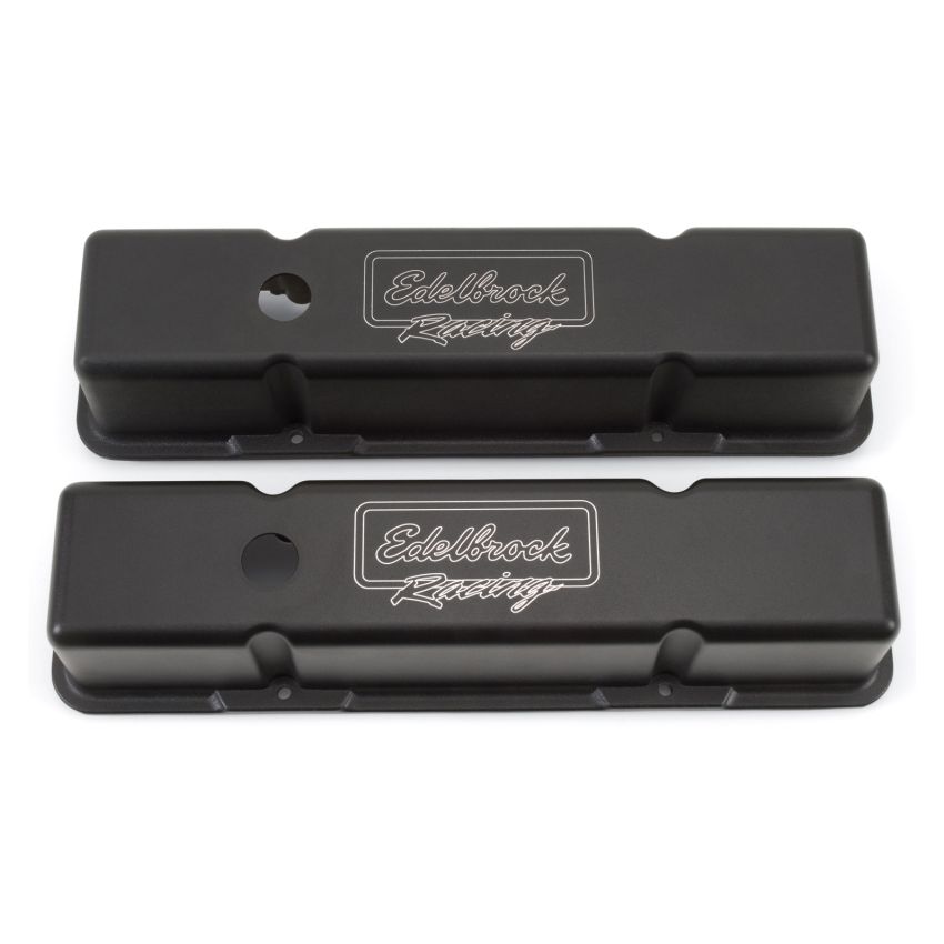 Edelbrock Valve Cover Victor Series Chevrolet 1959-1986 262-400 CI V8 Tall Black