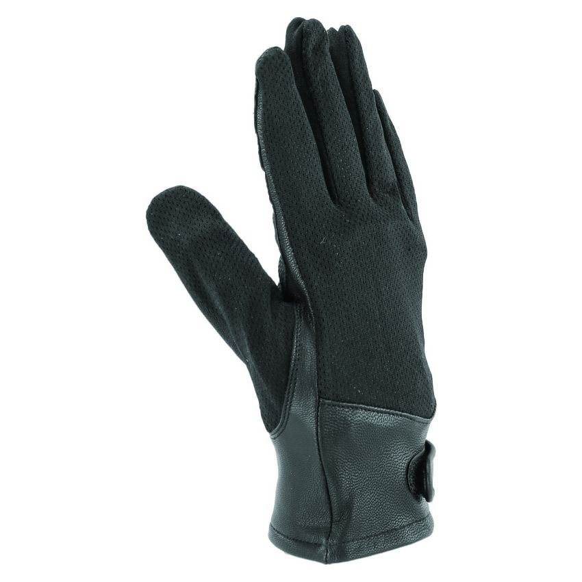 Kuryakyn 094484 Leather By River Road Pecos Leather Mesh Gloves Black - Small