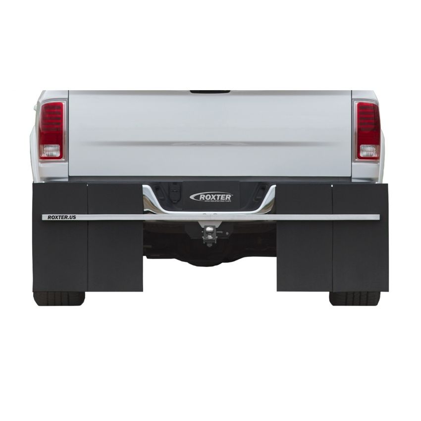 Access Roxter Universal Fit Pickups/SUVS 80in Wide Smooth Mill Finish Hitch Mounted Mud Flaps