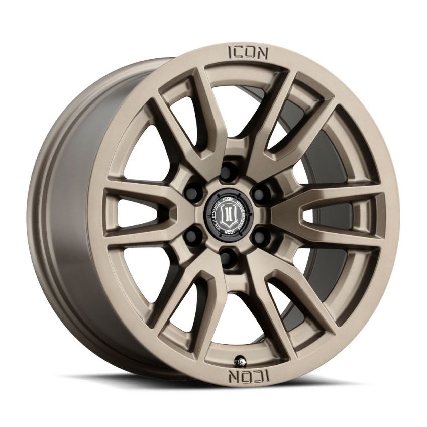 ICON 2417858347BR Vector 6 17x8.5 6x5.5 0mm Offset 4.75in BS 106.1mm Bore Bronze Wheel