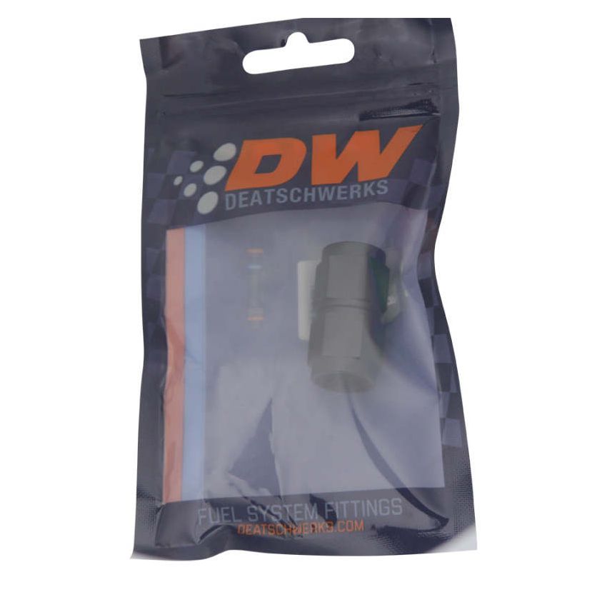 DeatschWerks 6AN Flare Female Swivel to 6AN Flare Female Swivel - Anodized Matte Black