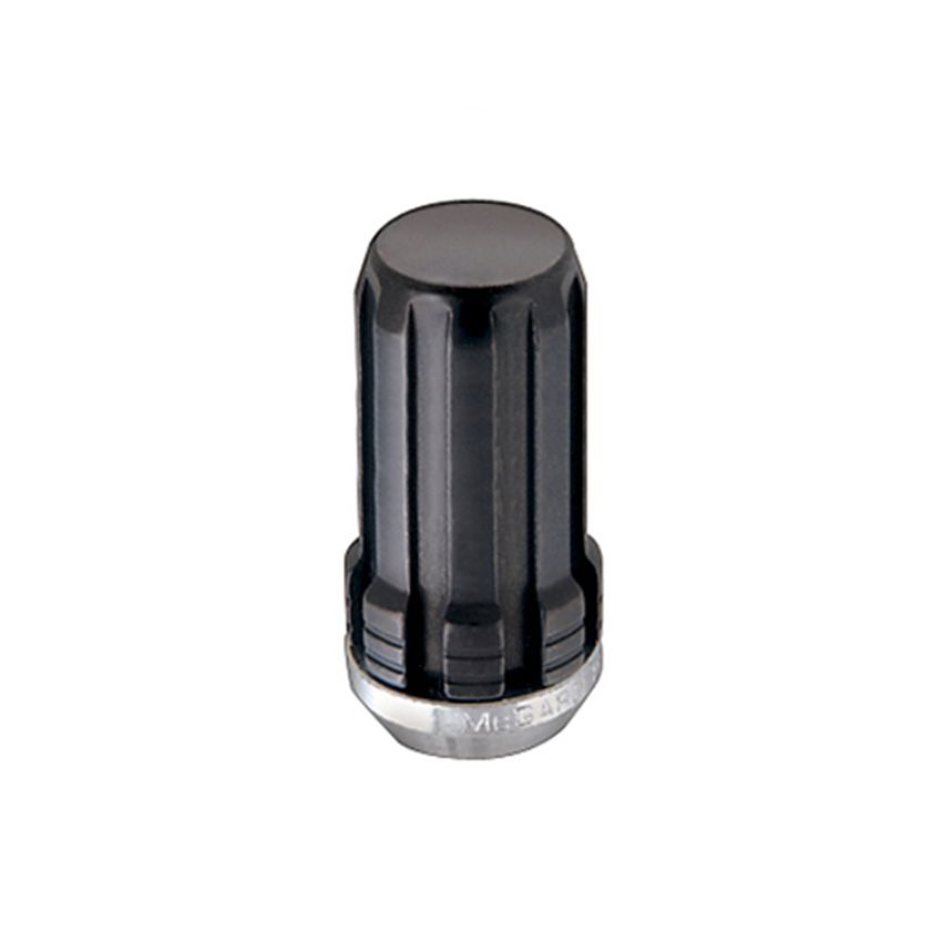 McGard SplineDrive Lug Nut (Cone Seat) M14X1.5 / 1.935in. Length (Box of 50) - Black (Req. Tool)
