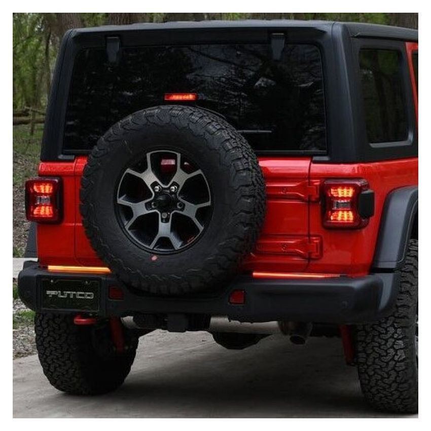 Putco 18-22 Jeep Wrangler JL/19-22 Ram 1500 18in Split Light Blade Direct Fit Kit Red/Amber/White