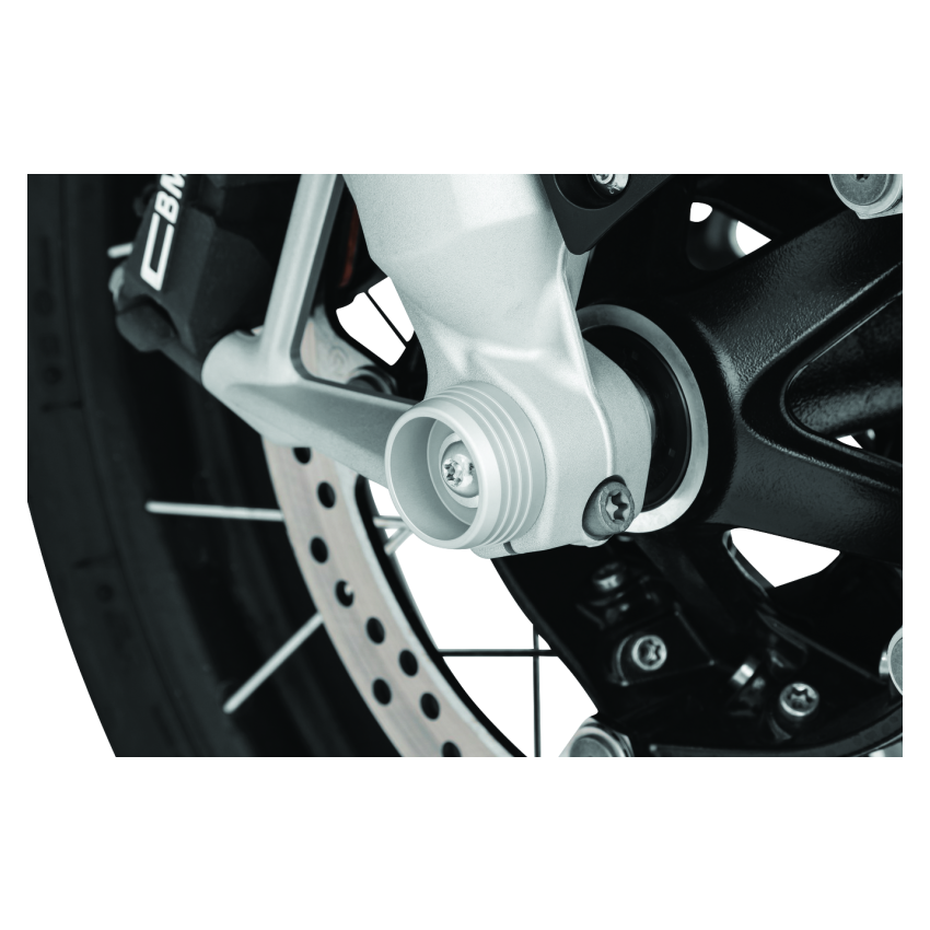 Kuryakyn 3807 Lodestar Axle Sliders Silver