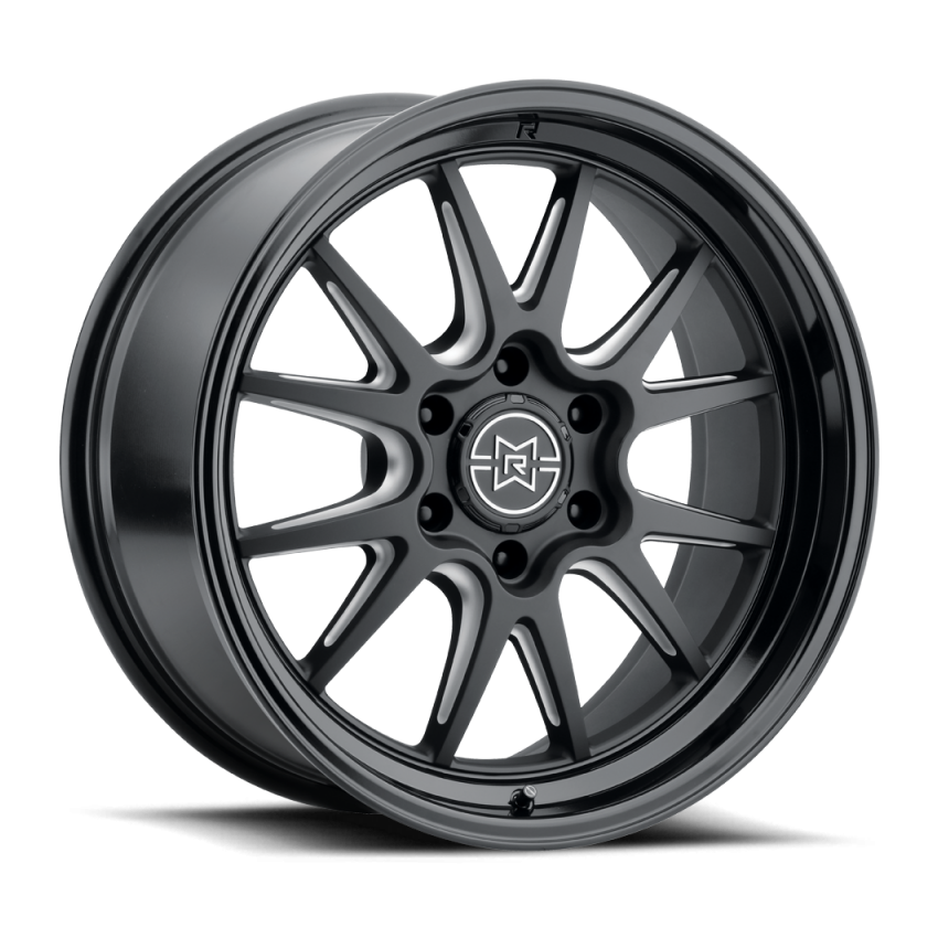 Method Wheels MR80229080500 Method Raised MR802 20x9 / 8x6.5 BP / 0mm Offset / 121.3mm Bore - Double Black Milled Wheel