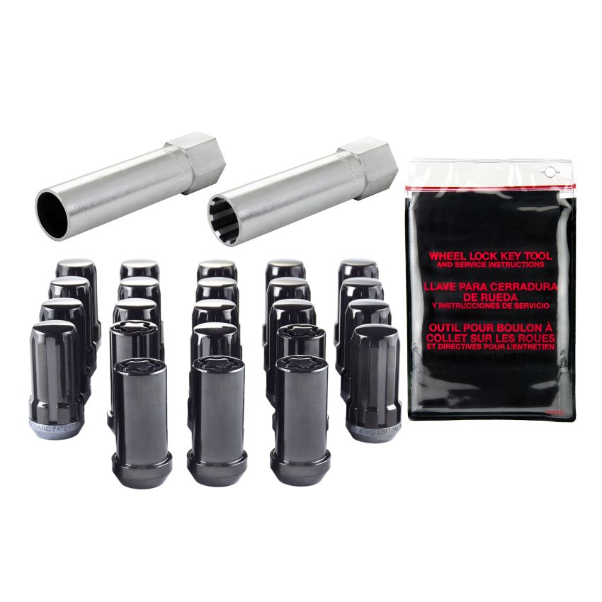 McGard (65585BK MCG TUNER/SPLINEDRIVE INSTALL KIT 23-PC JEEP JL M14X1.5 CONE SEAT W/WHL LKS,22MM HEX,1.648