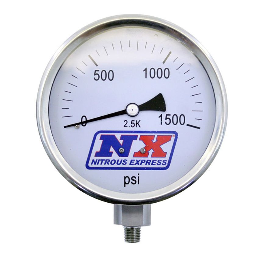 Nitrous Express 15540 Nitrous Pressure Gauge 4in-High Accuracy