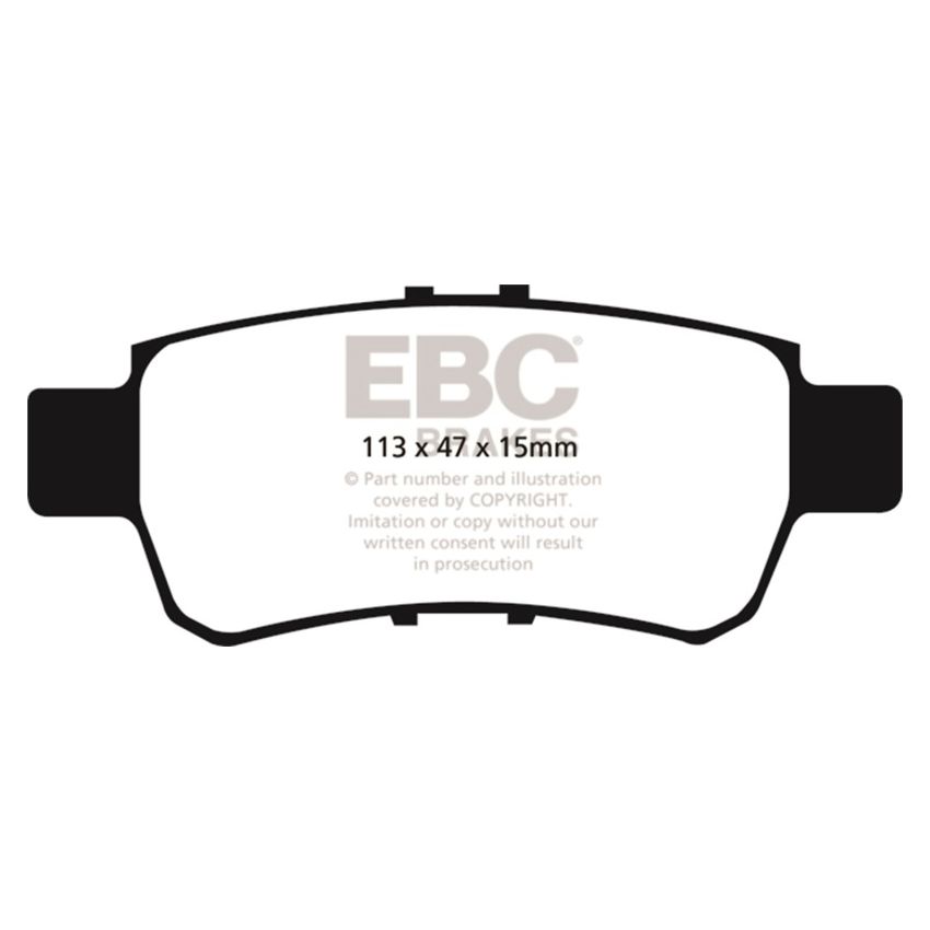 EBC DP41744R 05-10 Honda Odyssey 3.5 Yellowstuff Rear Brake Pads