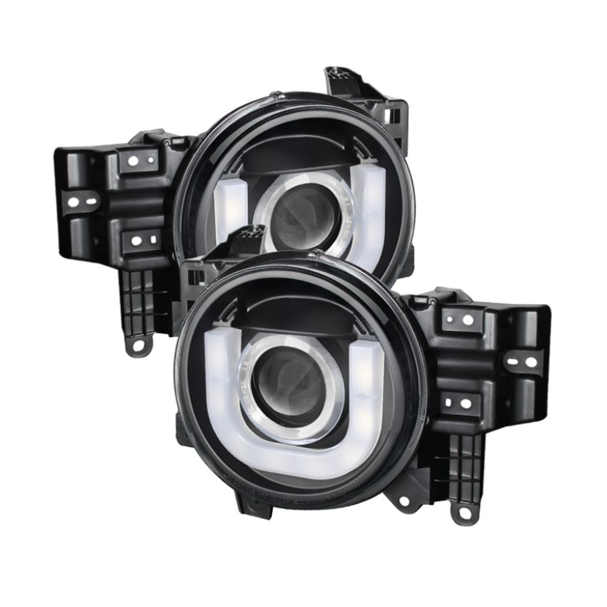 SPYDER 5075314 Projector Headlights - 3D DRL LED - Black