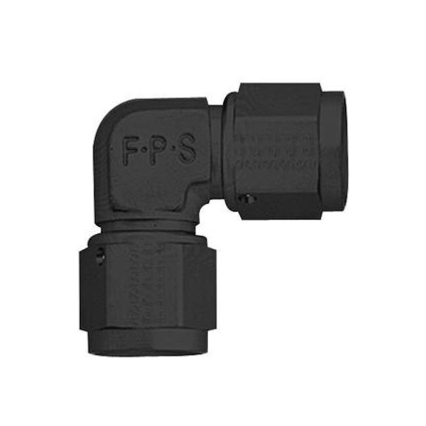 FRAGOLA FRG496321-BL 4an Female 90-Degree Coupler Fitting Black
