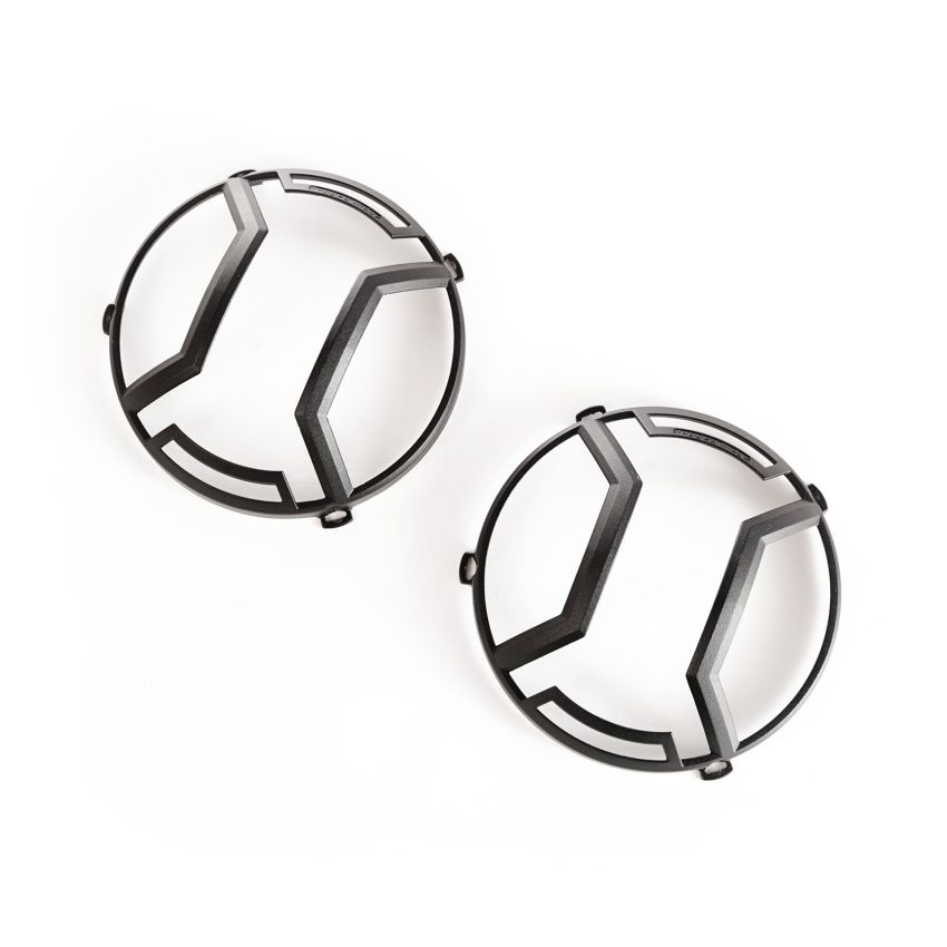 Rugged Ridge 07-18 Jeep Wrangler JK/JKU Textured Black Elite Headlight Euro Guards