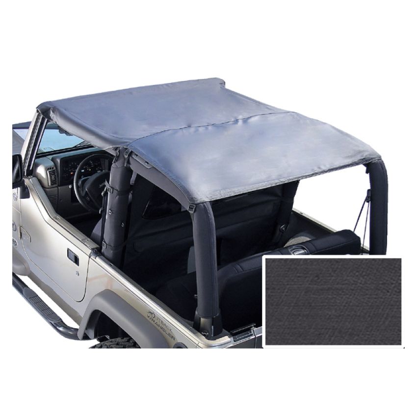 Rugged Ridge Roll Bar Top Black Denim 76-86 Jeep CJ7&87-91Jeep Wrangler YJ