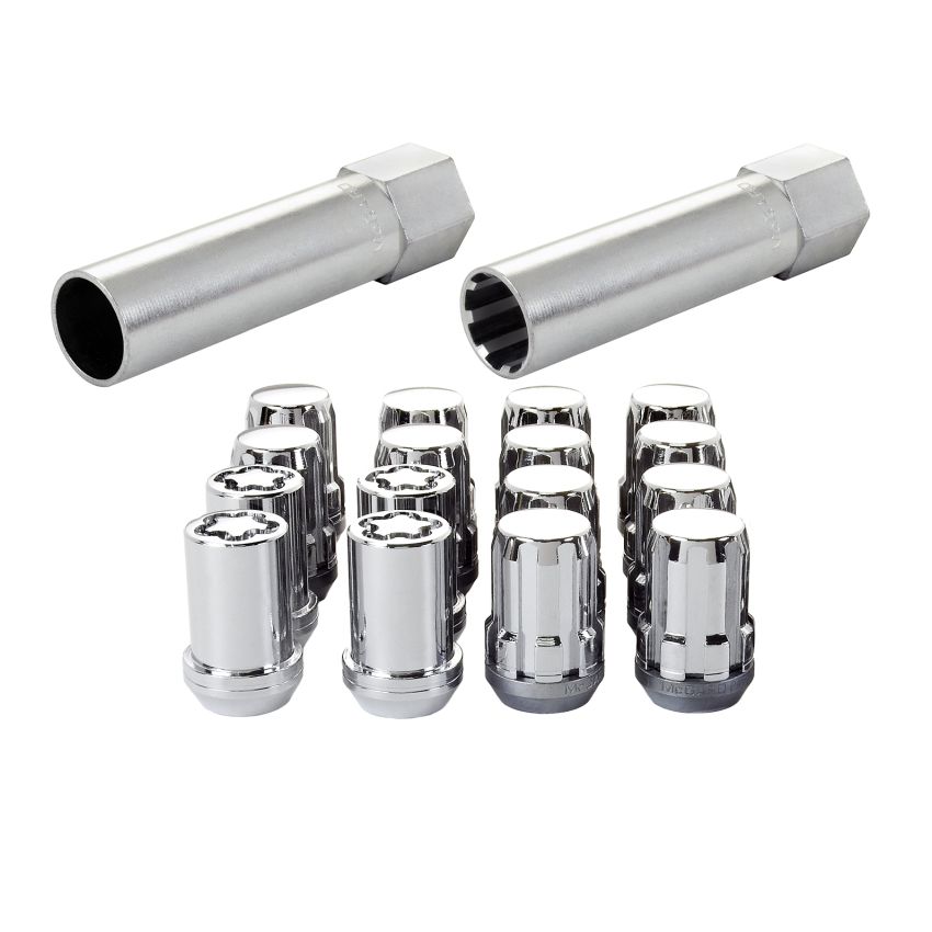 McGard (65454CN 12X1.25 MCG 4 LUG SPLINEDRIVE KIT, CHROME W/WHL LKS CLAMSHELL)