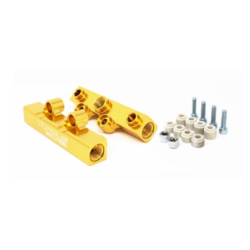 Torque Solution Top Feed Fuel Rails: 02-14 Subaru WRX / 07-18 STI - Gold