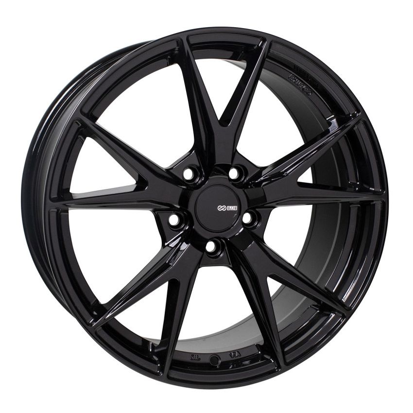 Enkei Phoenix 17x7.5 38mm Offset 5x114.3 72.6mm Bore Gloss Black Wheel