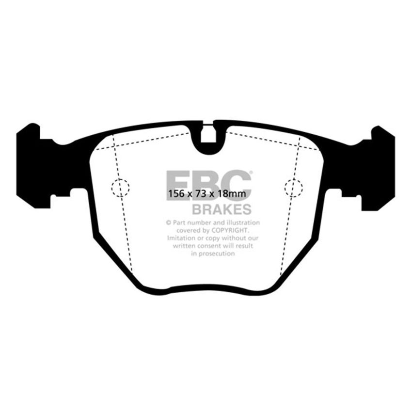 EBC 00-04 BMW M5 5.0 (E39) Ultimax2 Front Brake Pads