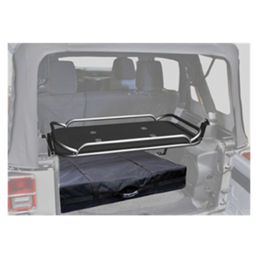 Rampage 86623 2007-2018 Jeep Wrangler(JK) Rear Sport Rack - Black