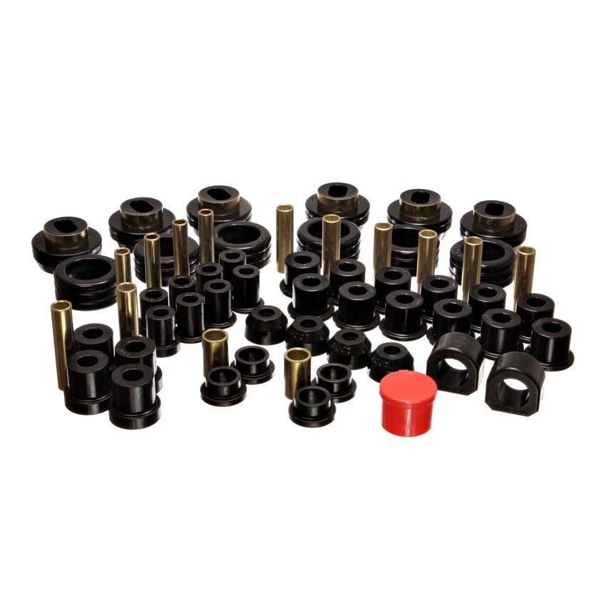 Energy Suspension 81-87 Chevy/GMC 4WD (w/ Aftermarket Frt Springs) Blk Hyper-flex Master Bushing Set