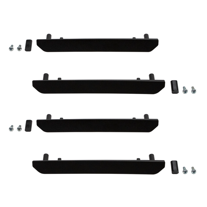 Wehrli 2020+ GMC 2500 / 3500 HD Billet Marker Light Delete Kit w/o Logo - Fine Texture Black