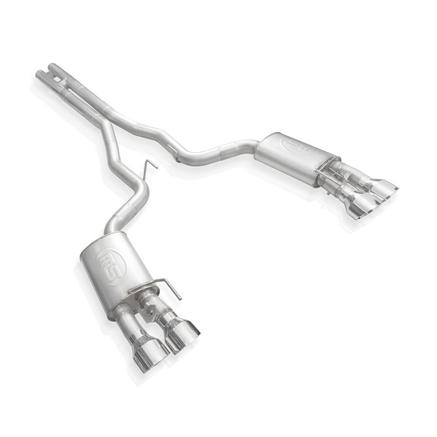Stainless Works GT500CBHFCL 2020 Ford GT500 Legend Catback H-Pipe Exhaust Factory Connect - Polished Tips