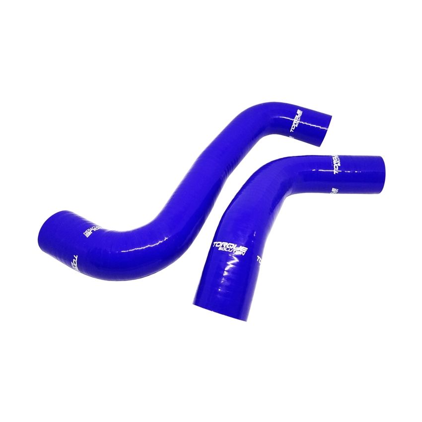Torque Solution 08-14 Subaru WRX / 08-18 STI / 09-13 Forester XT Silicone Radiator Hose Kit - Blue