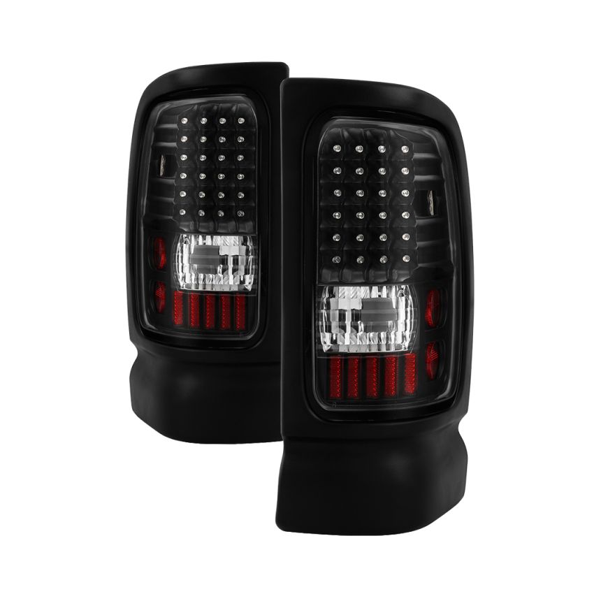 SPYDER 5012777 Xtune Dodge Ram 1500 94-01 / Ram 2500/3500 94-02 LED Tail Lights Black ALT-ON-DRAM94-LED-BK