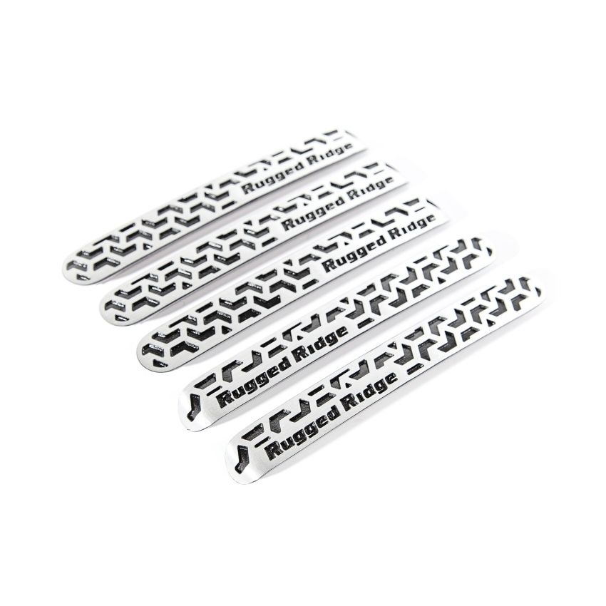 Rugged Ridge Elite Dr Hndle Insert Contrast Tread4D 07-18 Jeep Wrangler JK