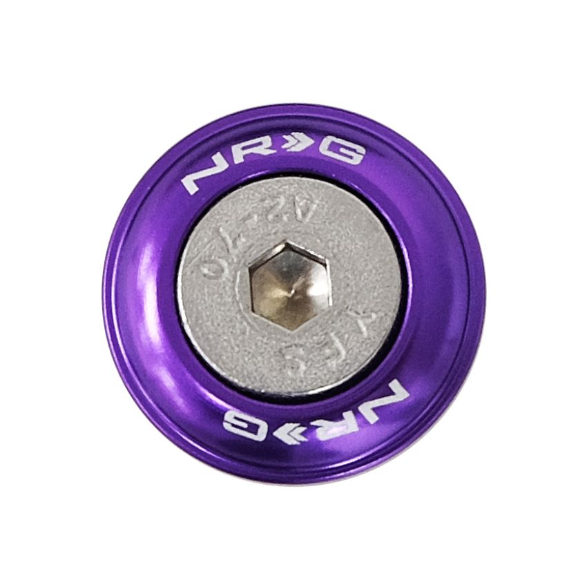NRG Fender Washer Kit w/Rivets For Plastic (Purple) - Set of 10