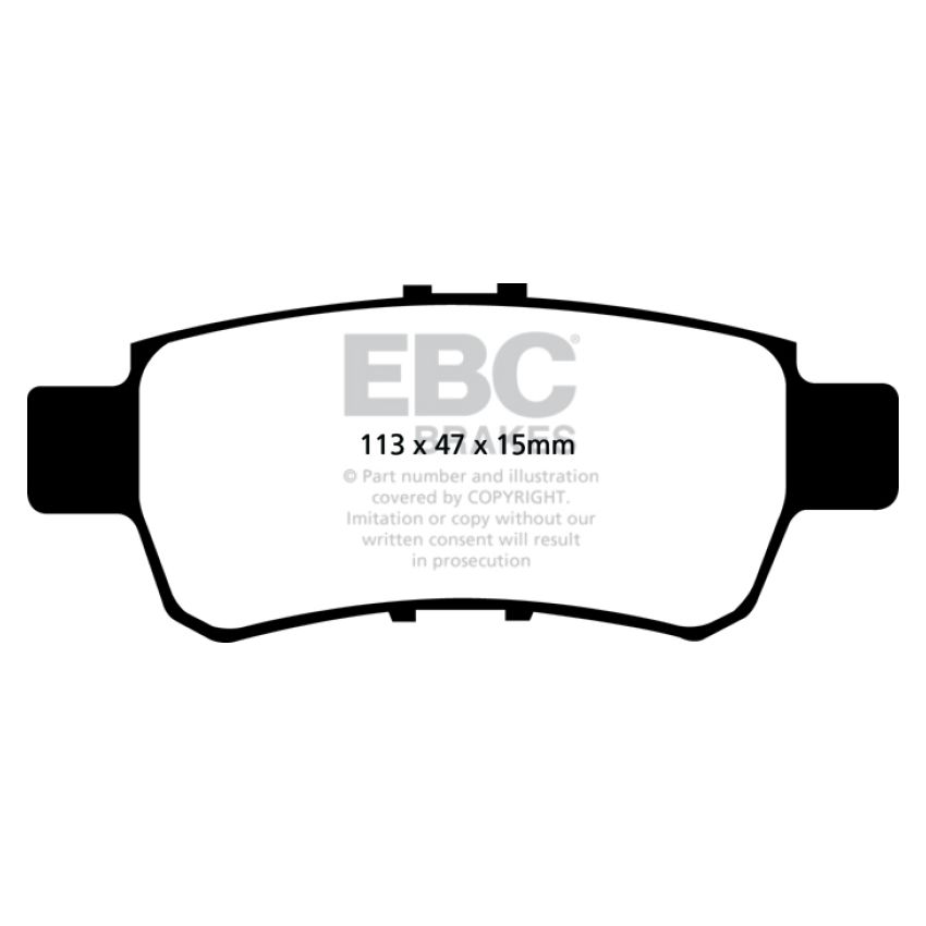 EBC DP41744R 05-10 Honda Odyssey 3.5 Yellowstuff Rear Brake Pads