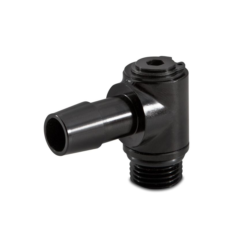 Mishimoto MMFT-M16-10SBK 90 Degree Banjo Swivel M16x1.5 1/2in. Barbed Fitting