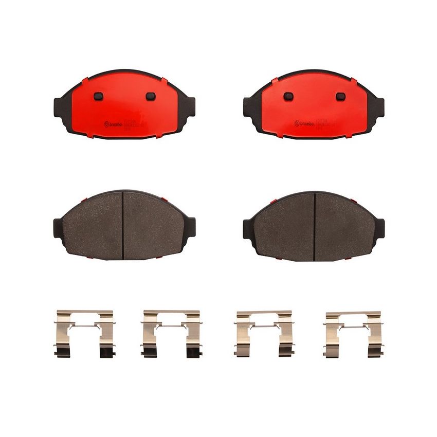 Brembo P24128N Premium NAO Ceramic OE Equivalent Pad