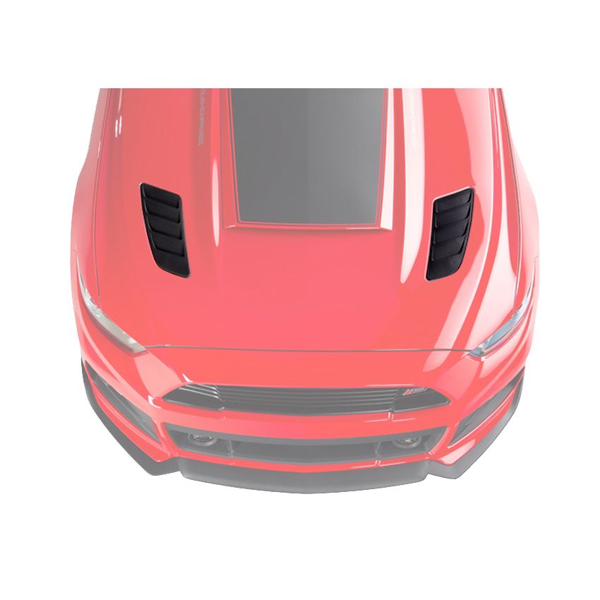 ROUSH 2015-2017 Ford Mustang Black Heat Extractors