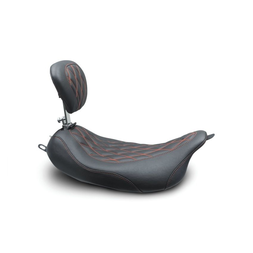 Mustang Motorcycle 79727AB Solo with Driver Backrest Diamond