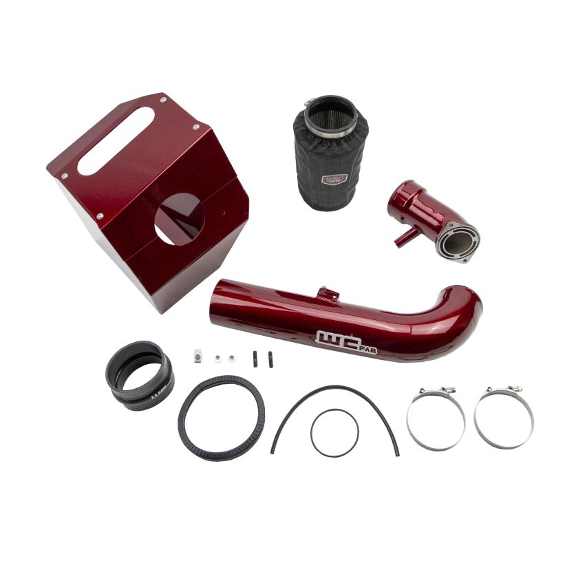 Wehrli 17-19 Chevrolet 6.6L L5P 4in Intake Kit Stage 2 - WCFab Red